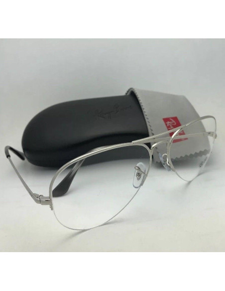 Ray Ban Oftalmico Rb6589 2501 Aviator Gaze Plateado Original | Sunn...