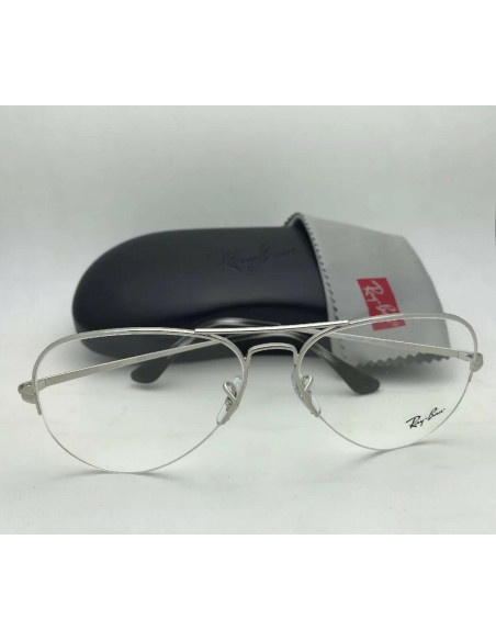 Ray Ban Oftalmico Rb6589 2501 Aviator Gaze Plateado Original | Sunn...