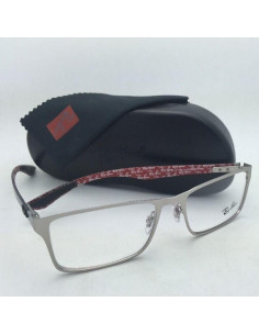 Ray Ban Oftalmico Rb8415 2538 Square Rojo Fibra De Carbono | Sunnie... 2