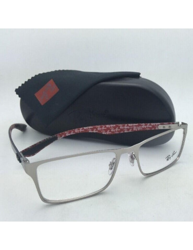 Ray Ban Oftalmico Rb8415 2538 Square Rojo Fibra De Carbono | Sunnie...