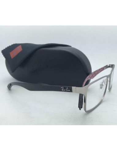 Ray Ban Oftalmico Rb8415 2538 Square Rojo Fibra De Carbono | Sunnie...