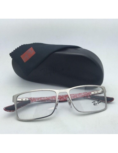 Ray Ban Oftalmico Rb8415 2538 Square Rojo Fibra De Carbono | Sunnie...