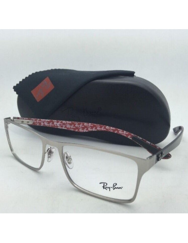 Ray Ban Oftalmico Rb8415 2538 Square Rojo Fibra De Carbono | Sunnie...