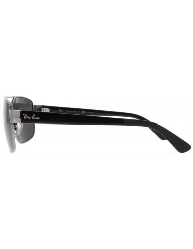 Ray Ban Rb3663 004/58 Square Shape Negro Gris Polarizado Original