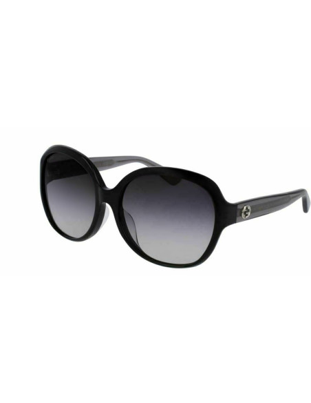 Gucci Gg0080s 002 Oval Oversized Negro Degradado Original