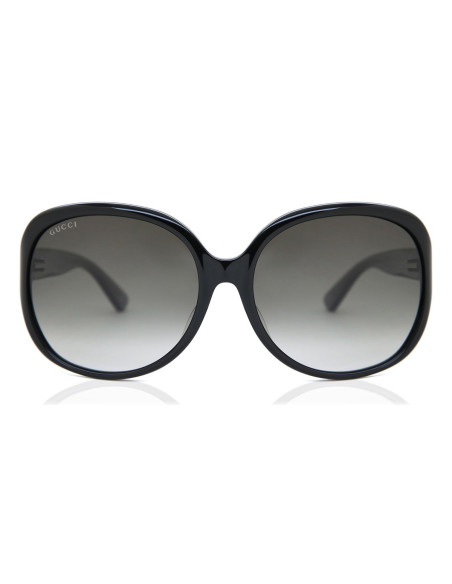 Gucci Gg0080s 002 Oval Oversized Negro Degradado Original