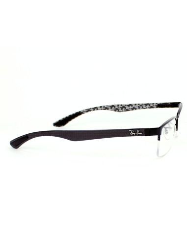 Ray Ban Oftalmico Rb8412 2509 Square Negro Fibra De Carbono