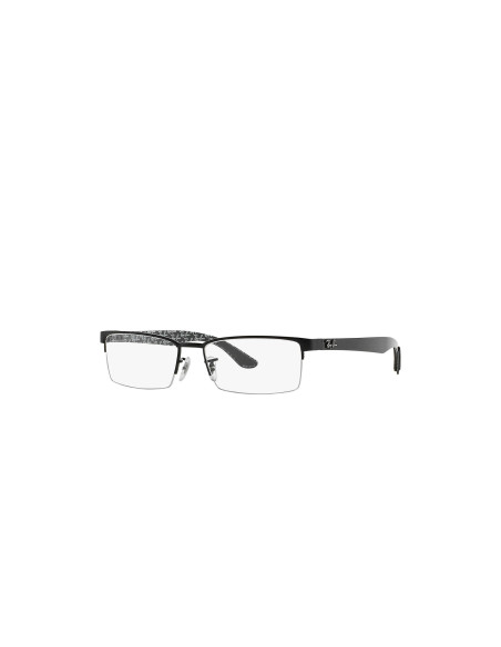 Ray Ban Oftalmico Rb8412 2509 Square Negro Fibra De Carbono