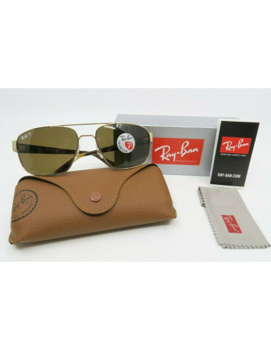 Ray Ban Rb3663 001/57 Square Shape Cafe B-15 Polarizado