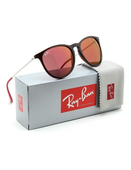 Ray Ban Rb4171 6339/d0 Erika Mix Rojo Plateado Icon Original | Sunn...