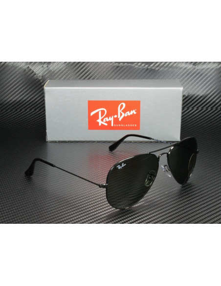 Ray Ban Rb3026 L2823 Aviator Negro G-15 Gota grande