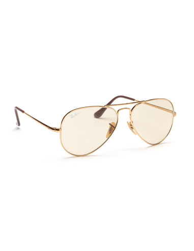 Ray Ban Rb3689 001/T5 New Aviator Coffe Clear Evolve Original