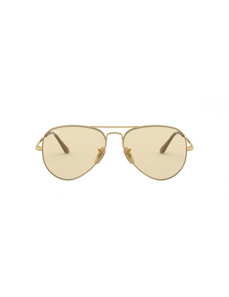 Ray Ban Rb3689 001/T5 New Aviator Coffe Clear Evolve Original