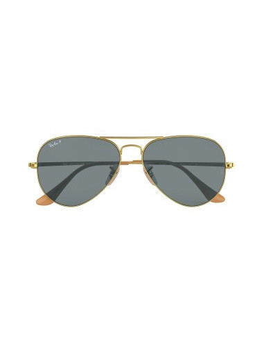 Ray Ban Rb3689 9064/S2 New Aviator Azul Dorado Polarizado