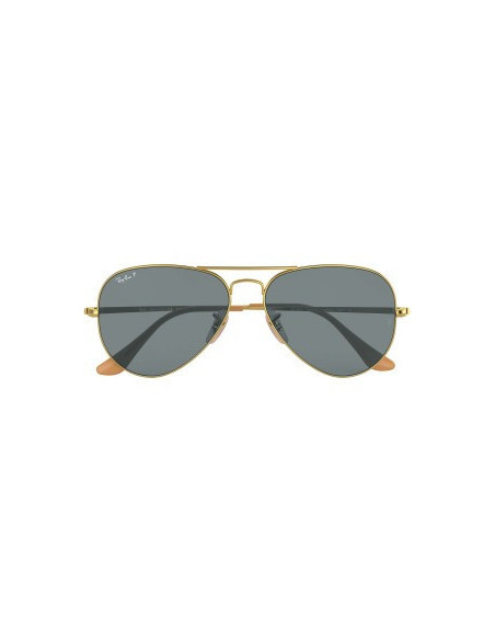 Ray Ban Rb3689 9064/S2 New Aviator Azul Dorado Polarizado