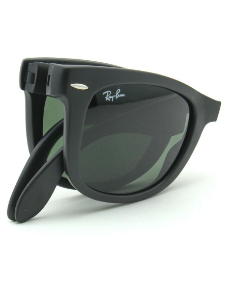 Ray Ban Rb4105 601 Wayfarer Folding Negro Grande 54-18 | Sunnies.uno