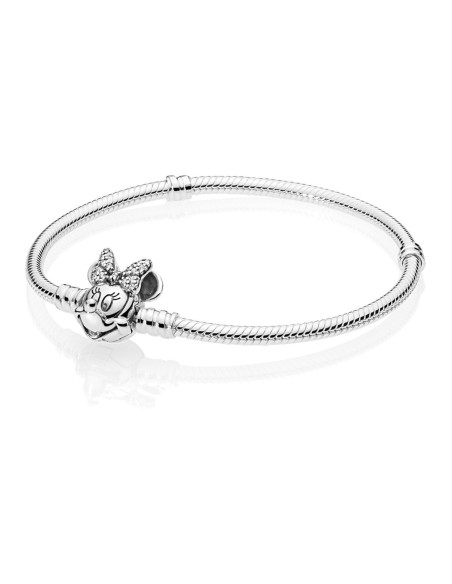 Brazalete Pandora Retrato De Minnie Reluciente De Disney 597770CZ