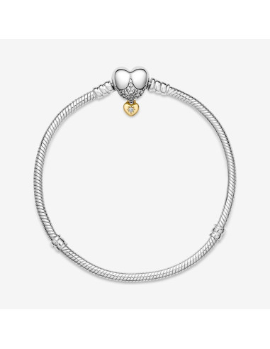 Brazalete Pandora Moments Cadena De Serpiente Con Corazon De Disney 569563C01