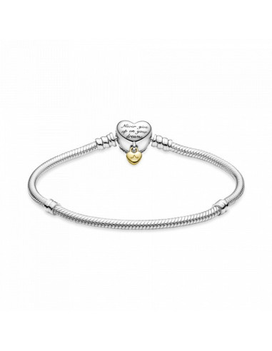 Brazalete Pandora Moments Cadena De Serpiente Con Corazon De Disney 569563C01