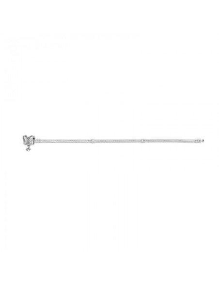 Brazalete Pandora Moments cadena de serpiente con broche mariposa 597929CZ