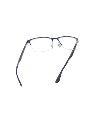 Ray ban Oftalmico RB6335 2947 Square Shape Azul Plateado