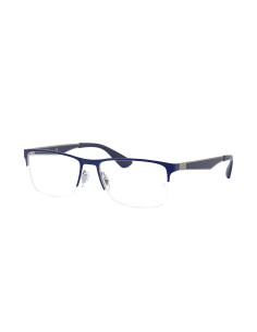 Ray ban Oftalmico RB6335 2947 Square Shape Azul Plateado