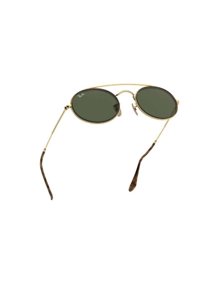 Ray Ban Rb3847n 912131 Oval Double Bridge Negro G15 Dorado | Sunnie...