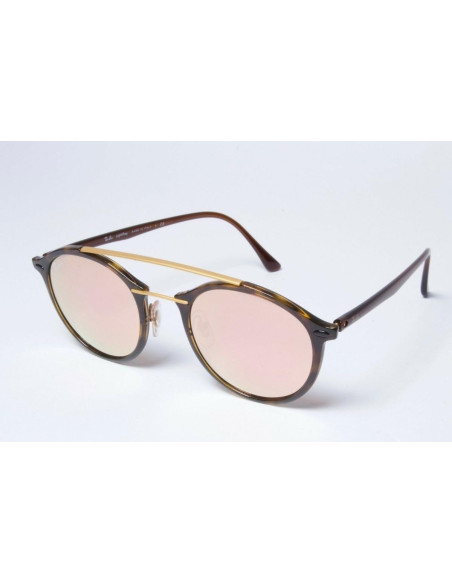 Ray Ban Rb4266 710/2y Round Double Bridge Lightray Rosa Icon | Sunn...