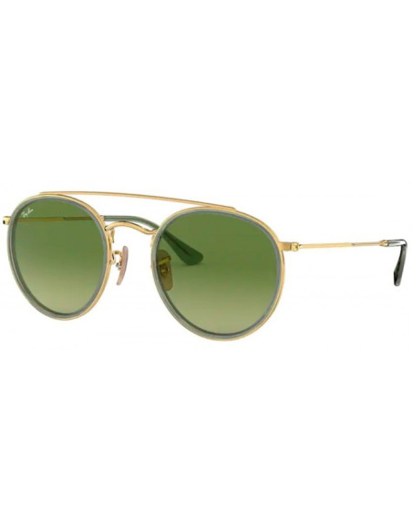 Ray Ban RB3647N 91224M Round Double Bridge Verde Degradado