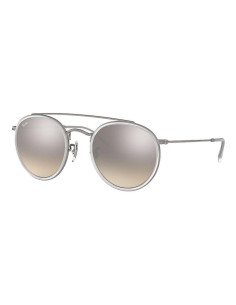 Ray Ban Rb3647n 90869u Round Double Bridge Plata Degradado | Sunnie...