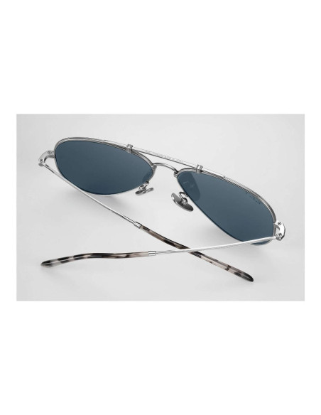 Ray Ban Rb8125m 9165 Aviator Titanium Polarizado Blue Silver | Sunn...