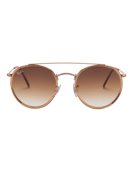 Ray Ban Rb3647n 907051 Round Double Bridge Cafe Degradado | Sunnies...
