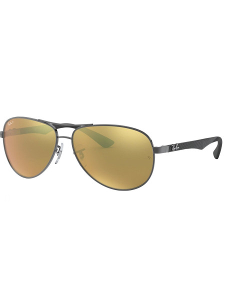 Ray Ban RB8313 004/N3 Aviator Fibra de carbono Dorado Espejo