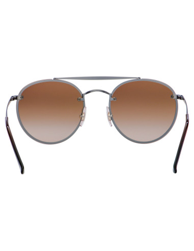 Ray Ban Rb3614n 9144/13 Round Double Bridge Blaze Cafe Gris