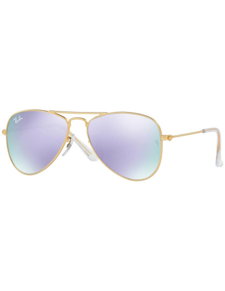 Ray Ban RJ9506S 249/4V Aviator Junior Morado Espejo Dorado