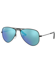 Ray Ban RJ9506S 201/55 Aviator Junior Azul Espejo Negro