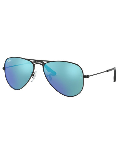 Ray Ban RJ9506S 201/55 Aviator Junior Azul Espejo Negro