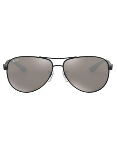 Ray Ban RB8313 002/K7 Aviator Fibra de carbono Plata Espejo 2