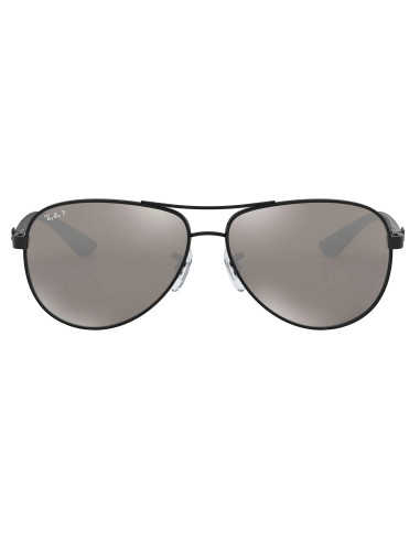 Ray Ban RB8313 002/K7 Aviator Fibra de carbono Plata Espejo