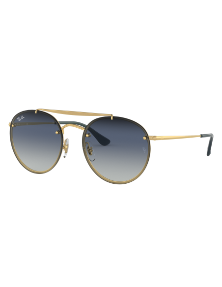 Ray Ban Rb3614n 91400S Round Double Bridge Blaze Azul