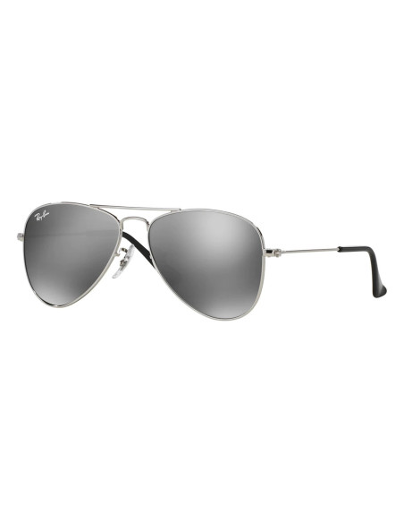 Ray Ban RJ9506S 212/6G Aviator Junior Plata Espejo Gris