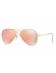 Ray Ban RJ9506S 249/2Y Aviator Junior Rosa Espejo Dorado