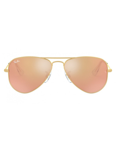 Ray Ban RJ9506S 249/2Y Aviator Junior Rosa Espejo Dorado