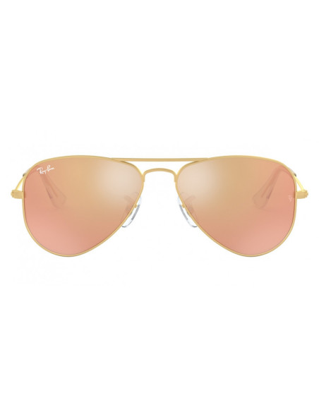 Ray Ban RJ9506S 249/2Y Aviator Junior Rosa Espejo Dorado