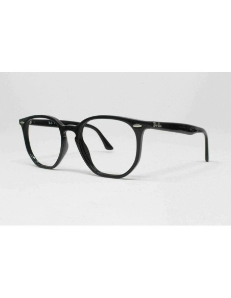 Ray Ban Oftalmico Rb7151 2000 Hexagonal Negro Brillante