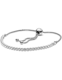 Brazalete Pandora de tenis deslizante brillante 590524CZ