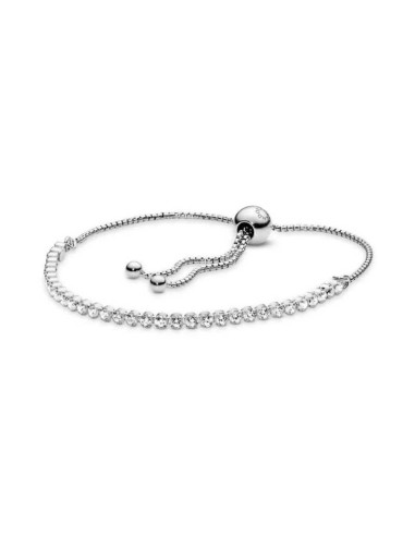 Brazalete Pandora de tenis deslizante brillante 590524CZ