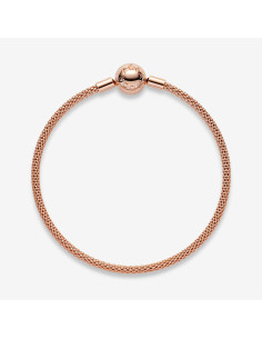 Brazalete Pandora de malla Pandora Moments Oro Rosa 586543 2
