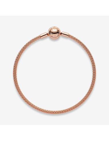 Brazalete Pandora de malla Pandora Moments Oro Rosa 586543