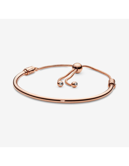 Brazalete Pandora deslizante de tallo floral 587953CZ